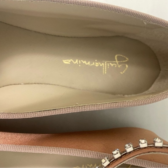 Anthropologie Guilhermina Embellished Pink Ballet Flats Sz 7‎ - Picture 8 of 10